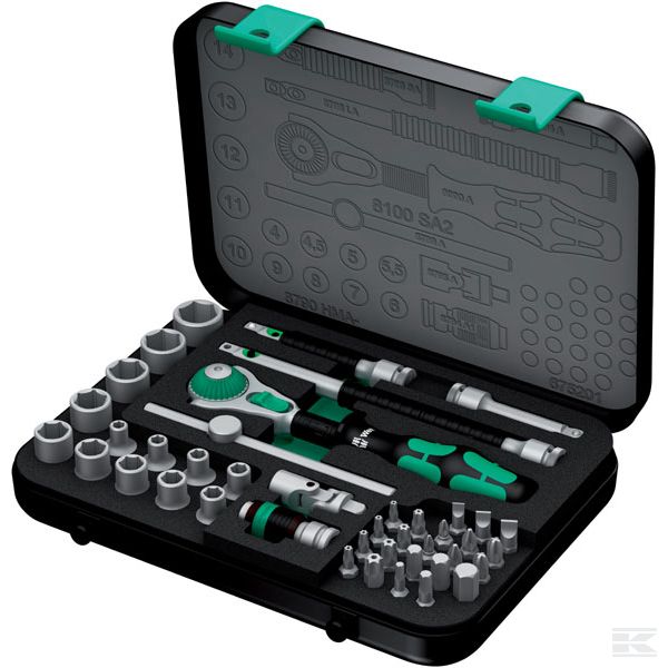Zyklop - набор торцовых ключей 8100 SA 2 - 42 предм. - 1/4"