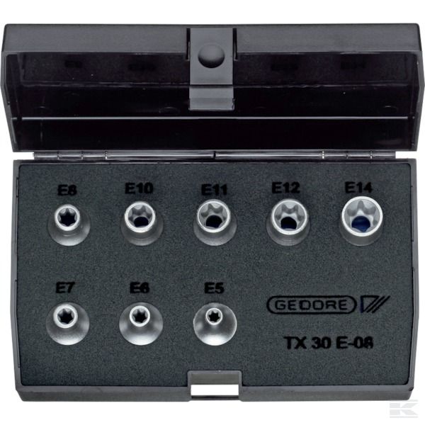 TX30 E-08 Набор торцевых ключей 3/8" 8 предметов