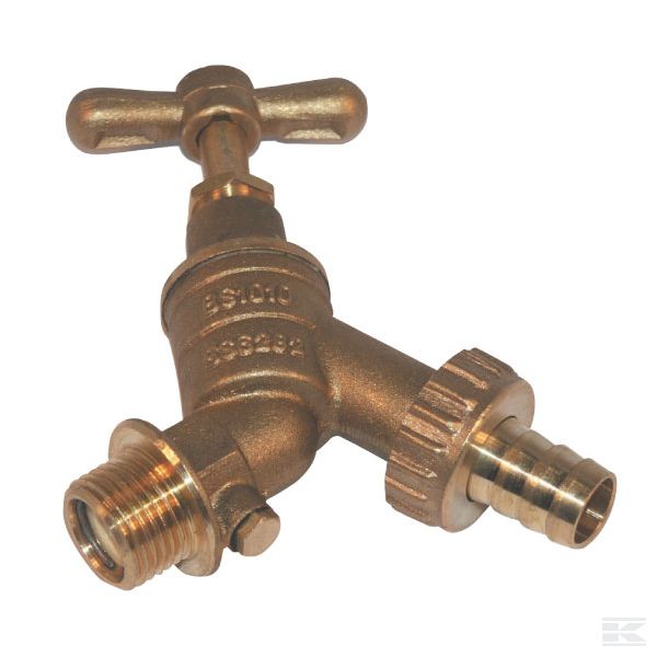 Сливной кран с двойным обратным клапаном 1/2" DZR