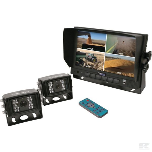 +Colour kit Quad Monitor 2 Cameras CabCam