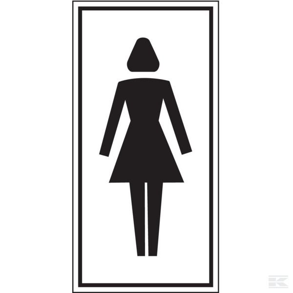 Предписывающие и запрещающие знаки Женский туалет