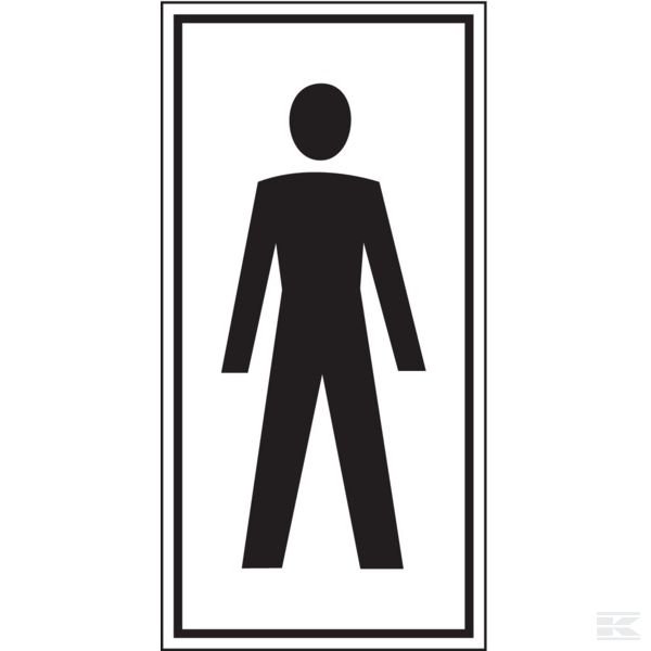 Предписывающие и запрещающие знаки Мужской туалет