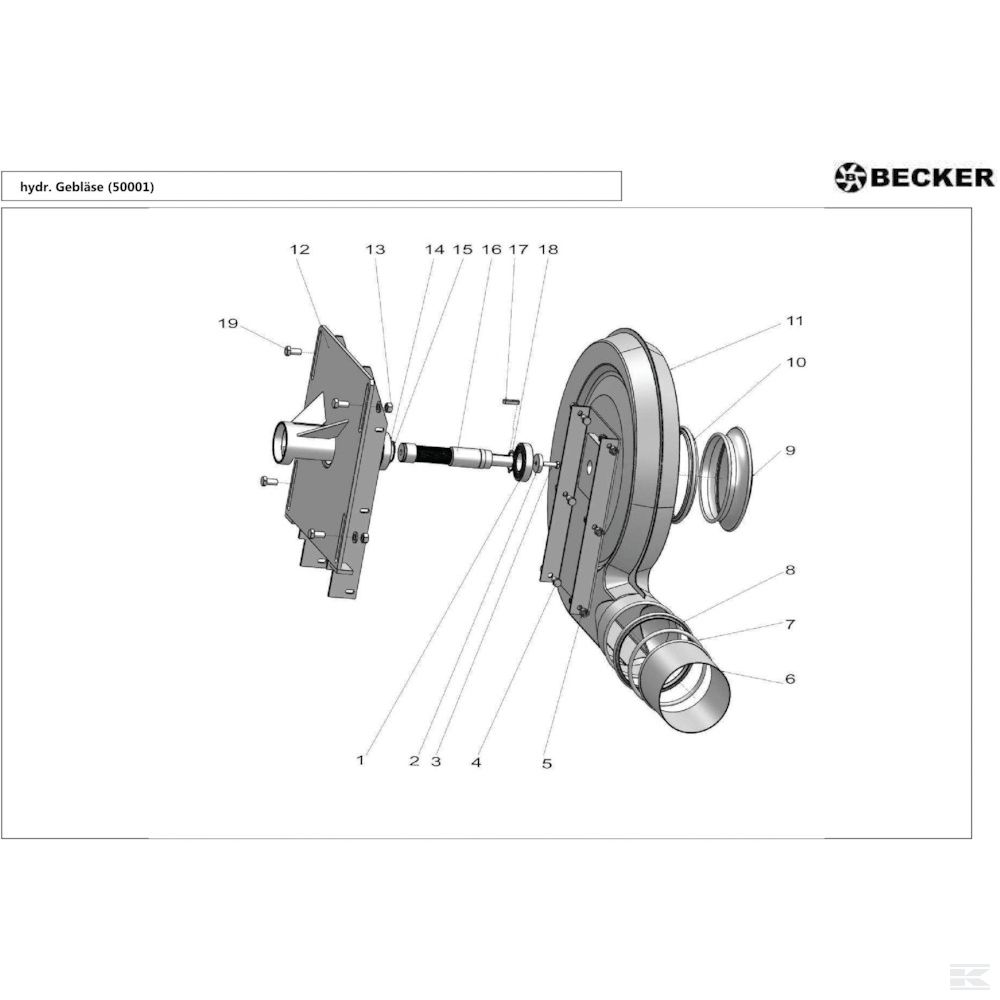 05 Гидравлический вентилятор Спроектировано для Becker Maxi Line