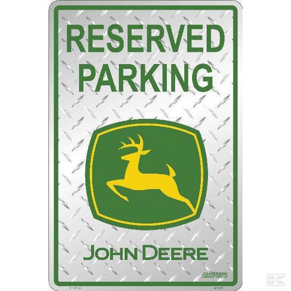 Знак парковки John Deere