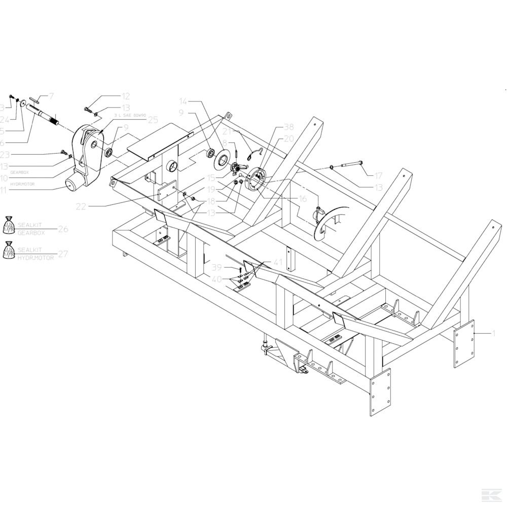 11 Гидравлика Спроектировано для Kverneland Penton RS-M