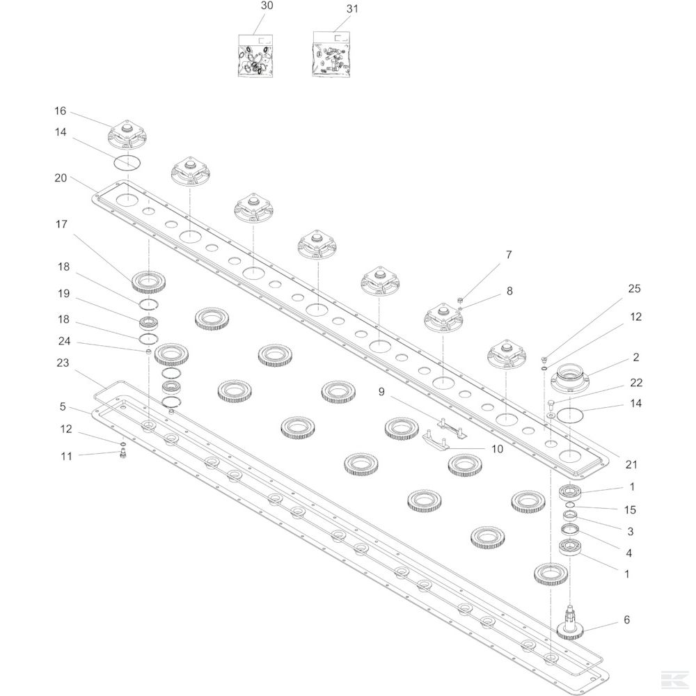 06 Режущий аппарат Спроектировано для Kongskilde GD 3205FM TD 06 Режущий аппарат Спроектировано для Kongskilde GD 3205FM TD