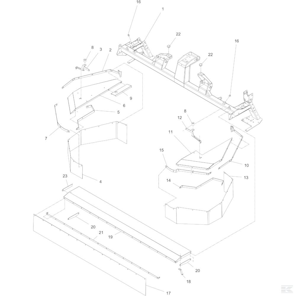02 Рама Спроектировано для Kongskilde GD 3205FM TD 02 Рама Спроектировано для Kongskilde GD 3205FM TD