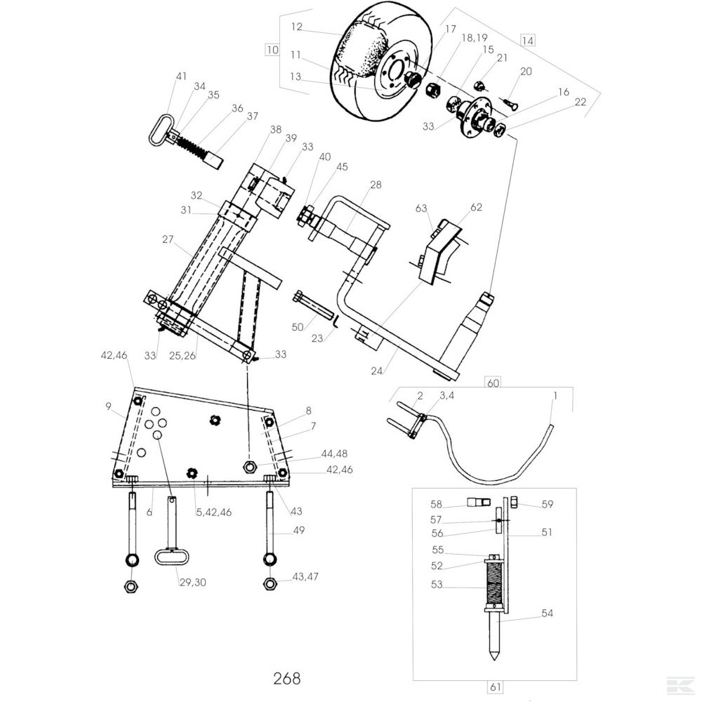 12 Комбинированное колесо Спроектировано для Agrolux / Kongskilde HRS 51080