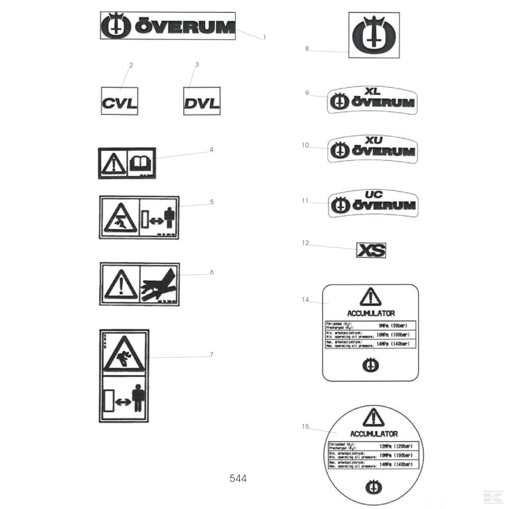 25 Наклейки Спроектировано для Överum 6975 H