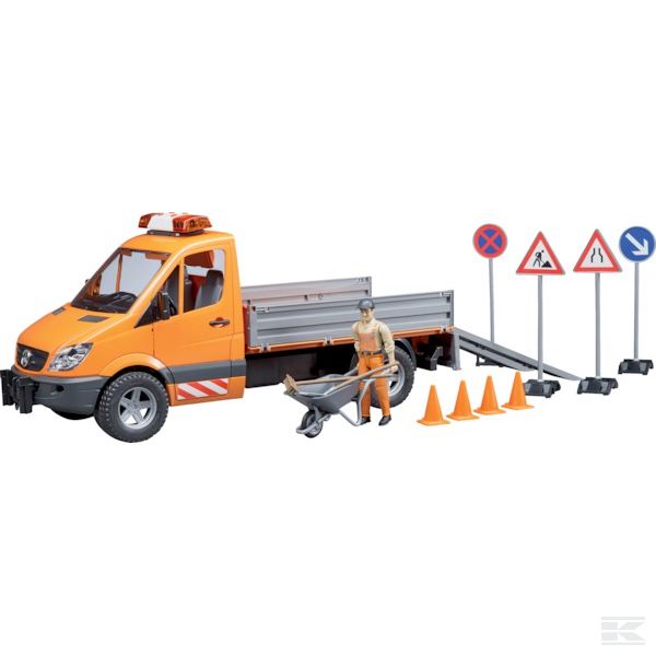 +U02537 MB Sprinter municipal with worker and accessories