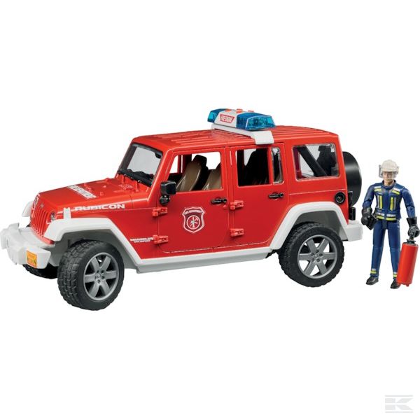 U02528 - пожарная машина Jeep Wrangler Rubicon с фигуркой пожарного