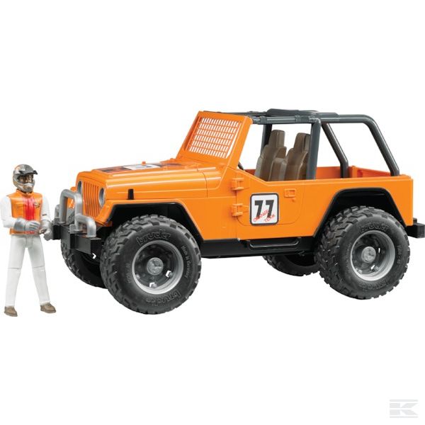 U02541 - оранжевый Jeep с водителем