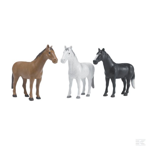 U02306 Набор лошадей (16 штук, рассортированных по 3 цветам)