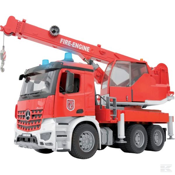 U03675 Mercedes Arocs Пожарная машина с краном и светозвуковым модулем