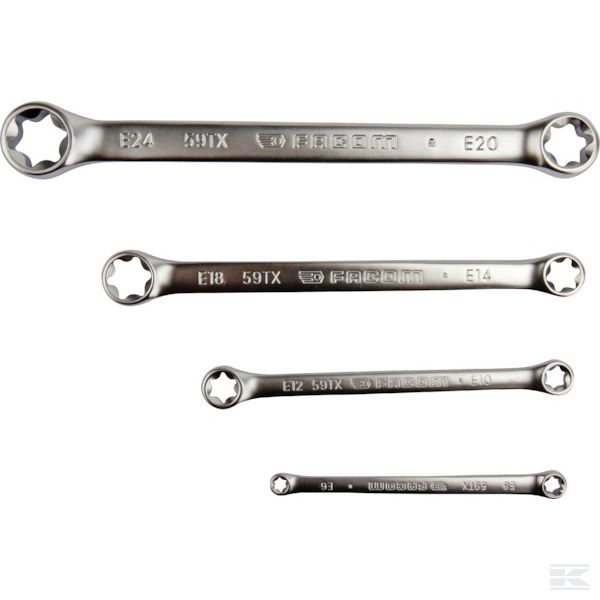 Набор плоских накидных ключей — Torx — 59TX.J4