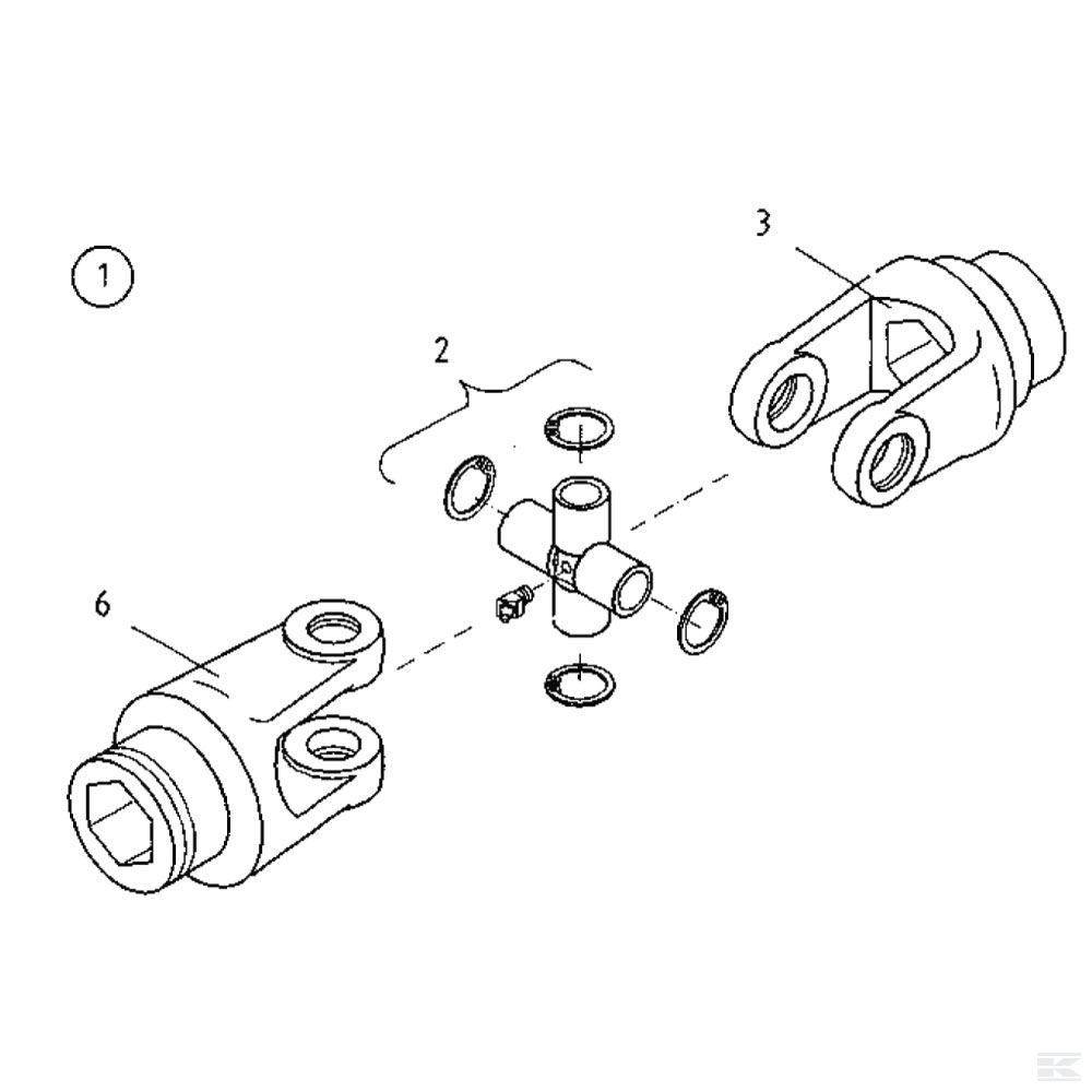 Шарнир карданный (внешний), для Deutz-Fahr CondiMaster 7631