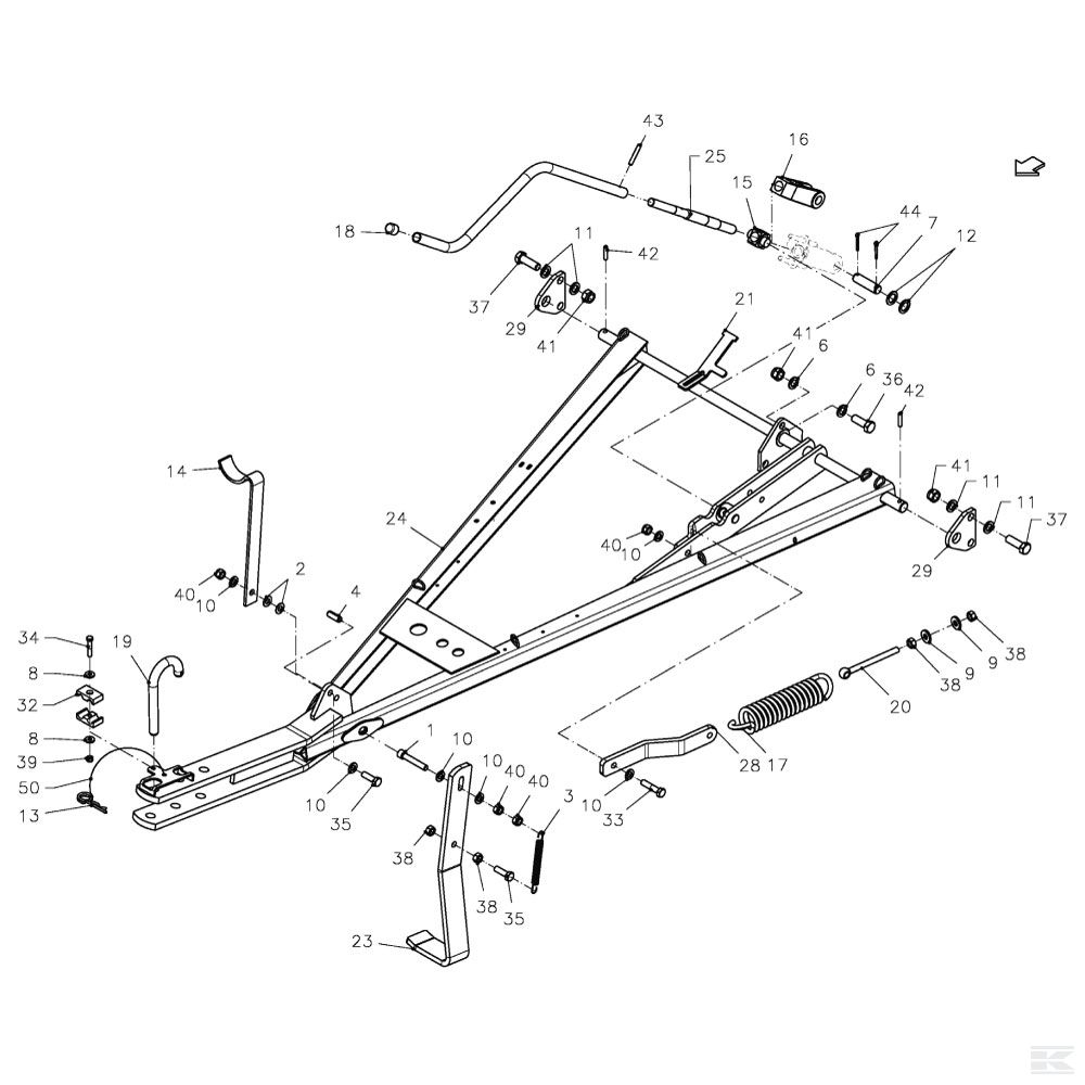 Дышло для Vicon Fanex 833 T
