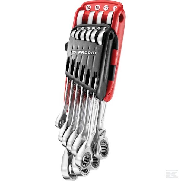 467.AS набор из 10 накидных ключей с трещоткой Ultra Grip