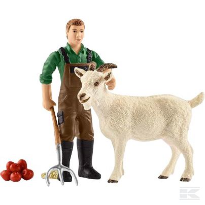 +42375SCH Farmer with goat