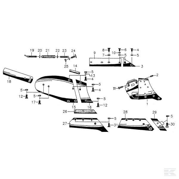 Niemeyer – корпус плуга N13G/N15G (Delta)
