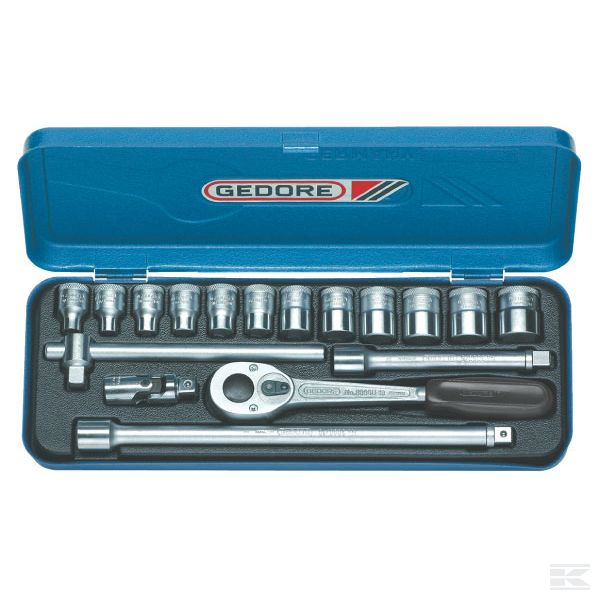 30 GMU набор торцовых гаечных ключей 3/8", из 17 предметов