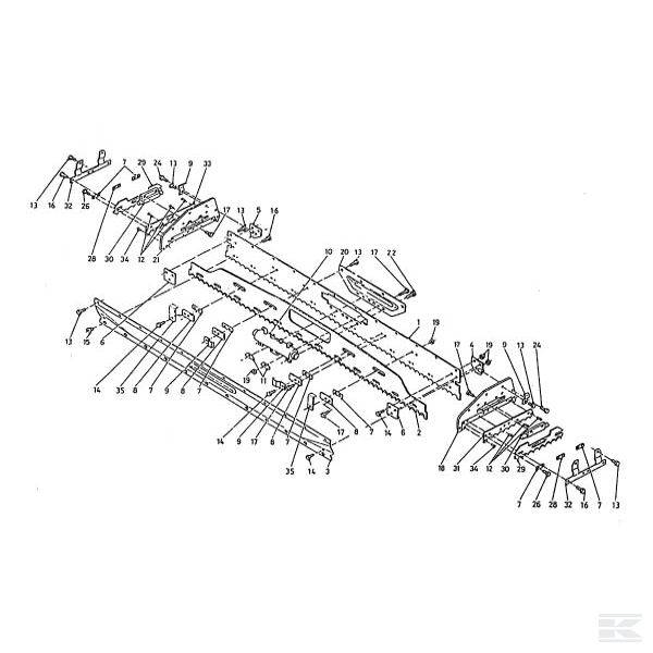 Рама режущая (до серии 03), для Schrijver Jumbo 1200