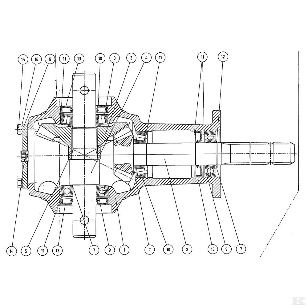 Коробка передач, подходящая для Fella TH 530 / 790 / 1100 / 1100 Hydro / 1300 / 1300 Hydro