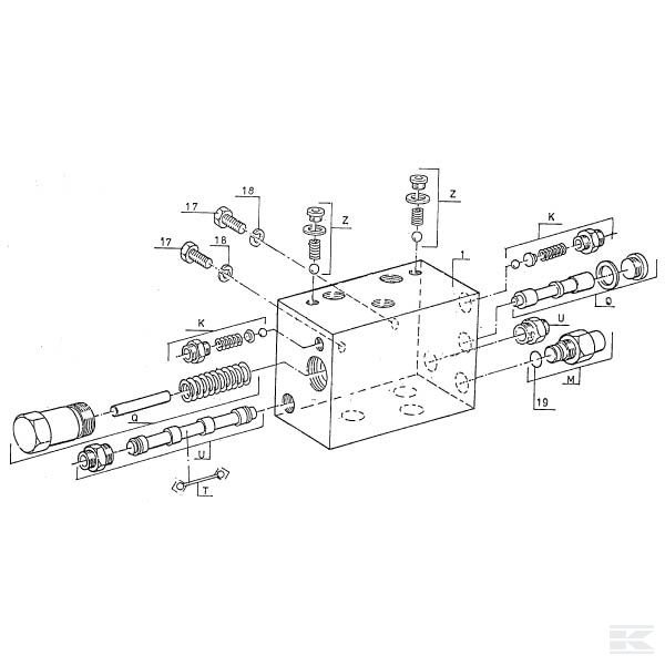 Гидравлика, блок управления, для Vicon UZ 115