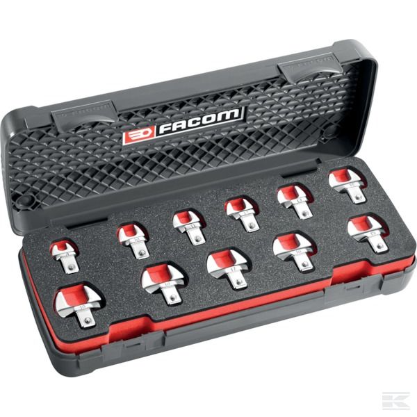+Open end wrench set 9x12