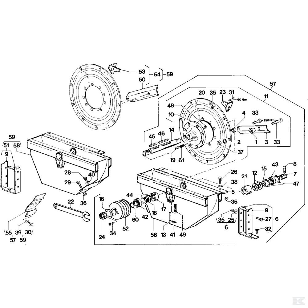 Wheel - Conditioner MH 160 - PZ Forage Harvester - MH 160 S/ 160 SU/ 180 S/ 180 SU