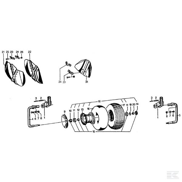 Механизм ходовой для Niemeyer HR 671 DH