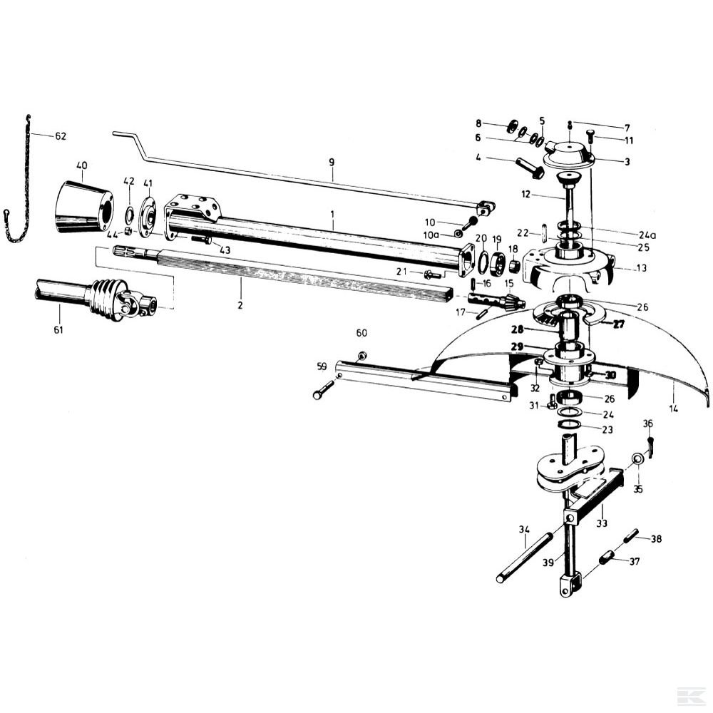 Привод ротора для валкообразователя R 331 DS / 331-4 DS