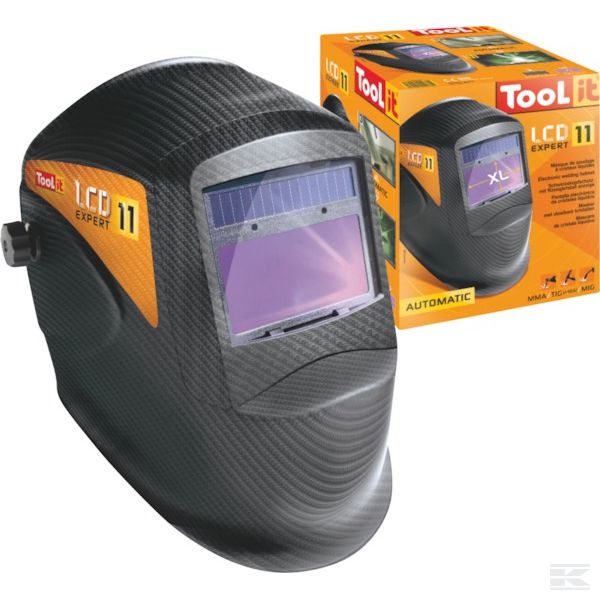 Защитный шлем сварщика LCD Expert 11 Carbon