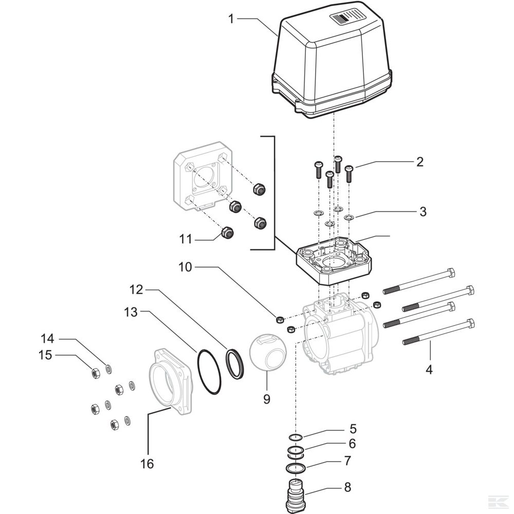 Arag, запасные части  для 4537 . 4 A . . T ( 3-ходовых, электр.)