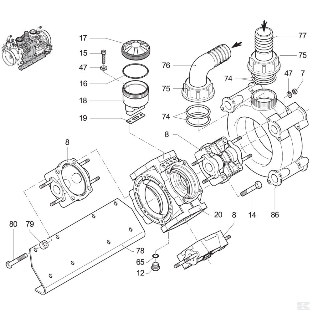 Запчасти Спроектировано для Annovi Reverberi AR 320 bp Twin, AR 370 bp Twin