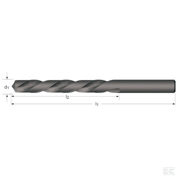 Спиральное сверло по металлу, леворежущее, A101