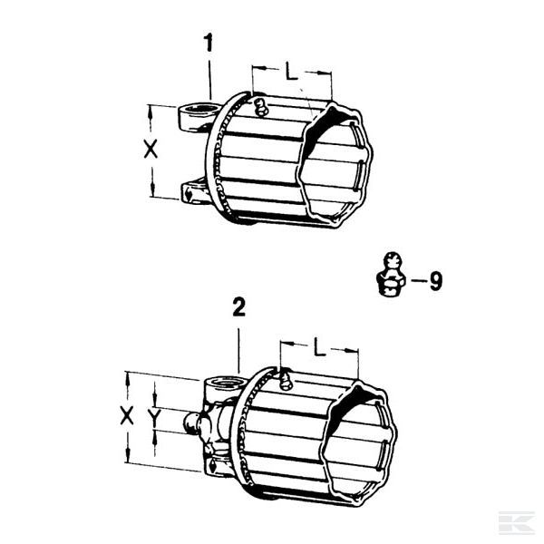 Компоненты предохранительных муфт K 32-B 2100, 2300, I