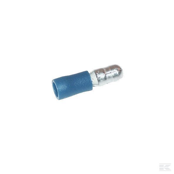 Штекер круглый синий 1,5–2,5 мм²