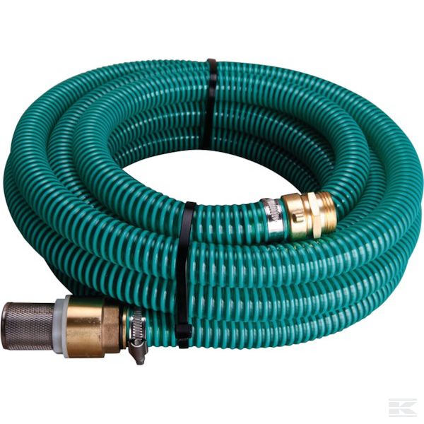 +PVC suction hose complete with coupling and suction strainer