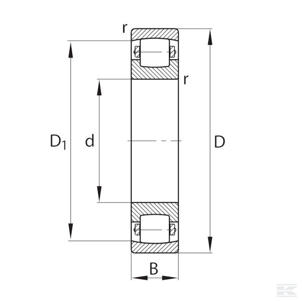 Сферический подшипник SKF, серия 202