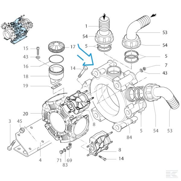 Запчасти Спроектировано для Annovi Reverberi AR 500 bp Twin, AR 560 bp Twin