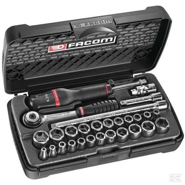 Коробка с торцовыми ключами R.420MU 1/4" "Radio", метрич. и дюйм.