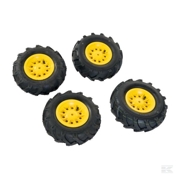 R40930 — Комплект пневматических шин для тракторов (4 шт.), желтый цвет
