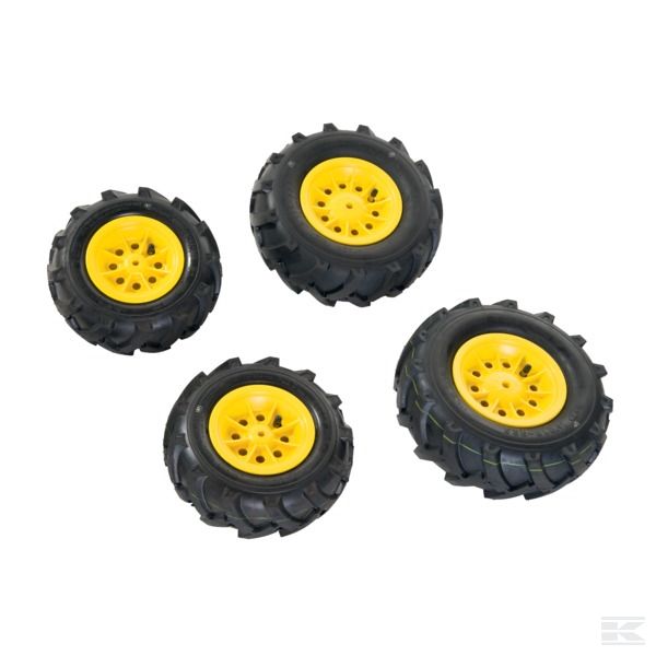 R40986 — Комплект пневматических шин для тракторов (4 шт.), желтый цвет