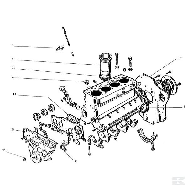 Запасные части двигателя для Belarus MTS 950/952