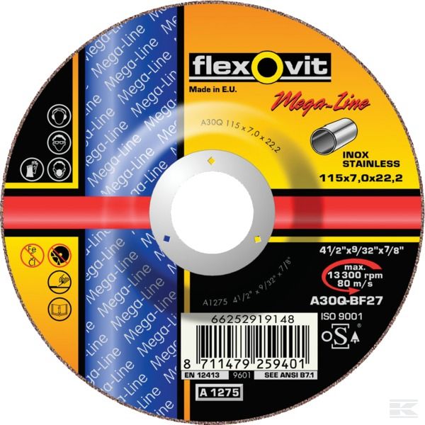 Обдирочные круги Mega-Line T27 INOX Обдирочные круги Mega-Line T27 INOX