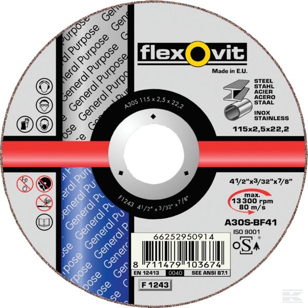 Отрезные диски Flexovit General Purpose