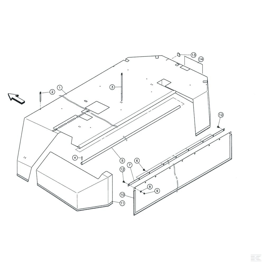 Защитное покрытие для Kuhn FC 313 / A0006 -> C0654