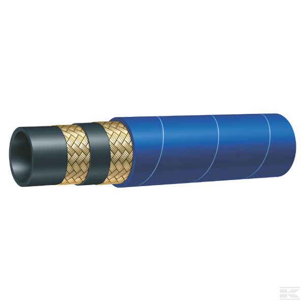 Шланг высокого давления - Alfajet 400 - синий - 2 оплетка из стальной проволоки
