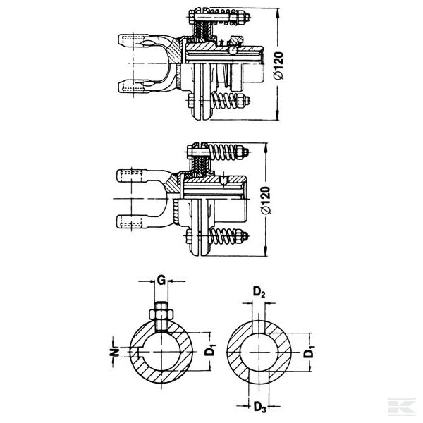 561061910 Муфта 10даНм 6x21x25